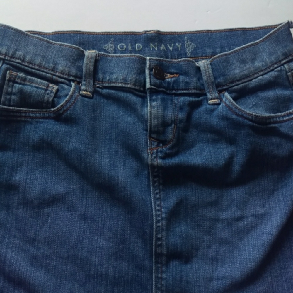 Old navy denim distressed Jean skirt - Picture 8 of 8